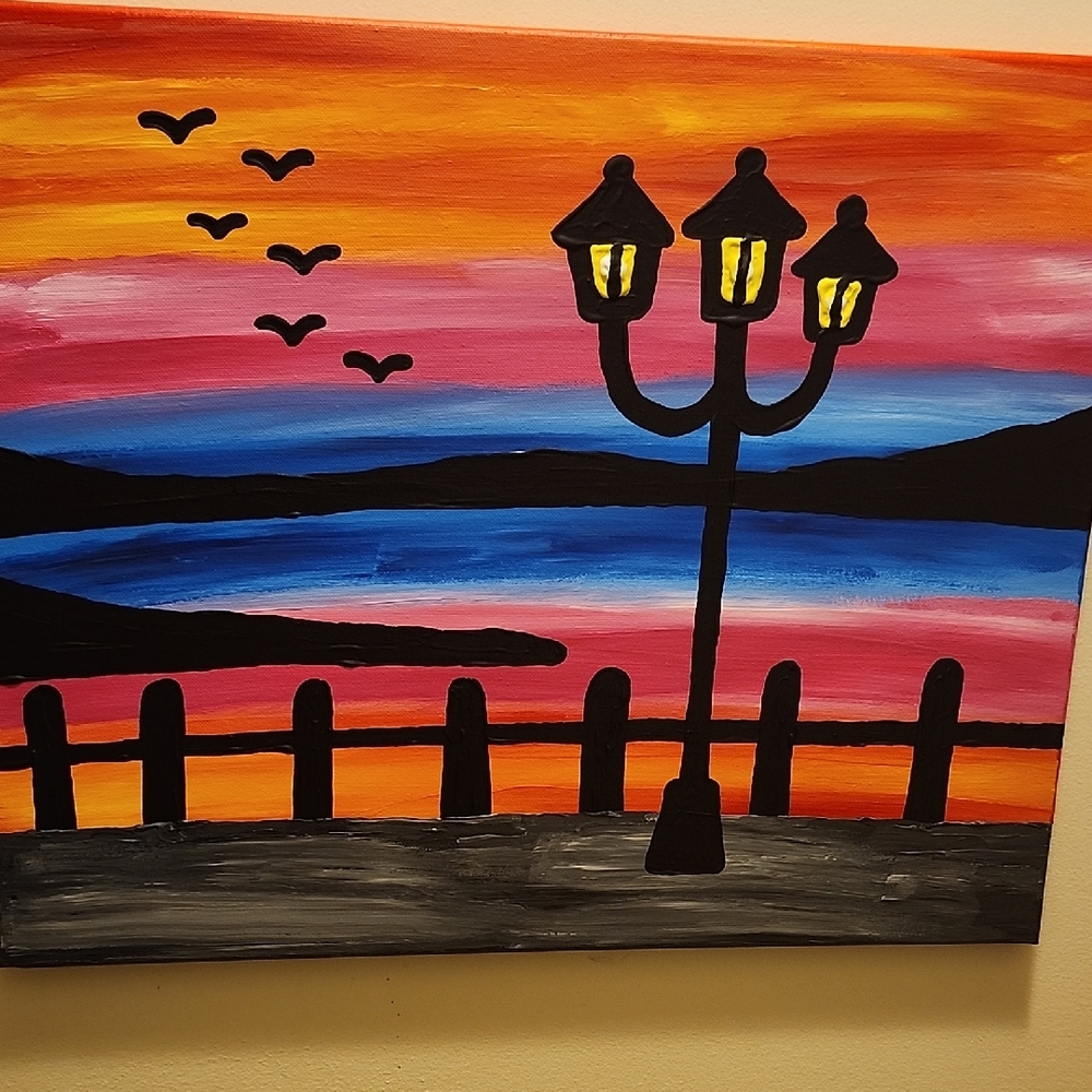 Sunset Street Lamp